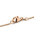 18kt rose gold Promesse onyx necklace